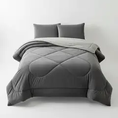GENERICO - Cubrecamas De Invierno Plush Con Chiporro 2 Plazas + Fundas