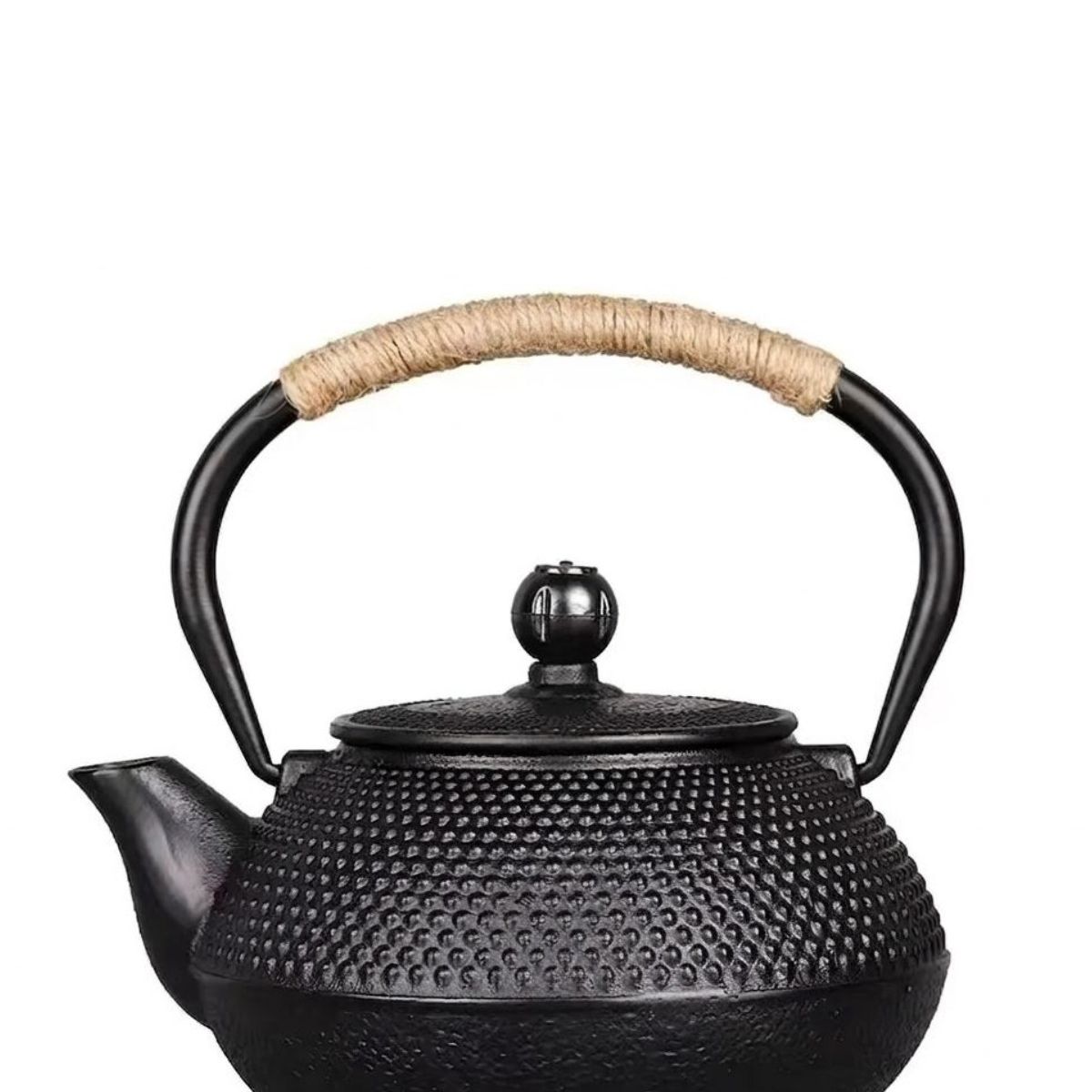 GENERICO - Tetera Hierro Fundido Con Infusor Acero Negro