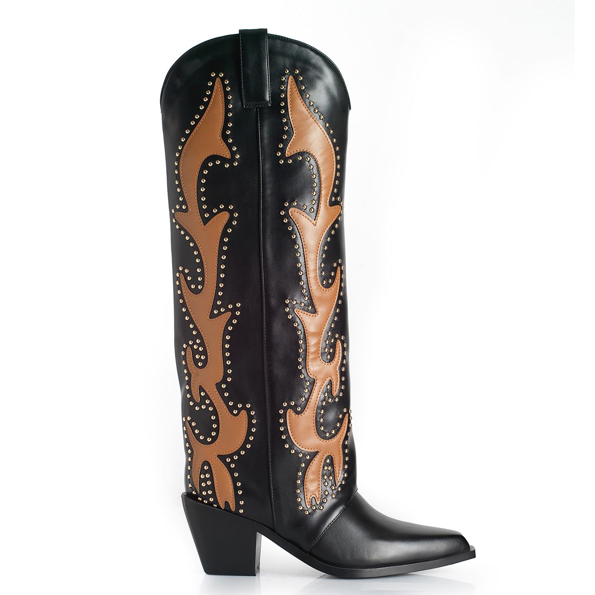 VIA UNO - Bota Mujer Via Uno WestWinter Yukon Negro/Camel