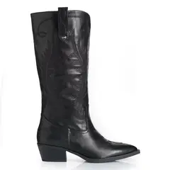 VIA UNO - Bota Mujer WestWinter Frost Negro