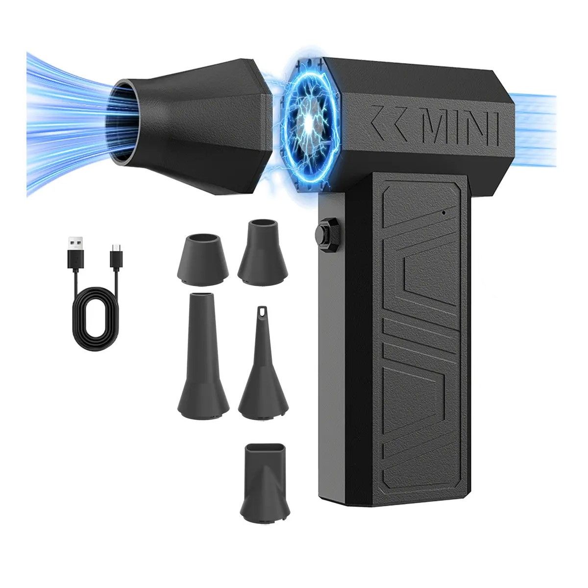 GENERICO - Ventilador Turbo Soplador De Aire Turbo Mini Jet 130000rpm Negro BELUG