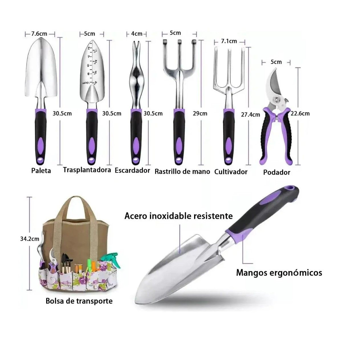 GENERICO - Kit De Jardineria Herramientas Juego Jardin Plantar 83pcs BELUG