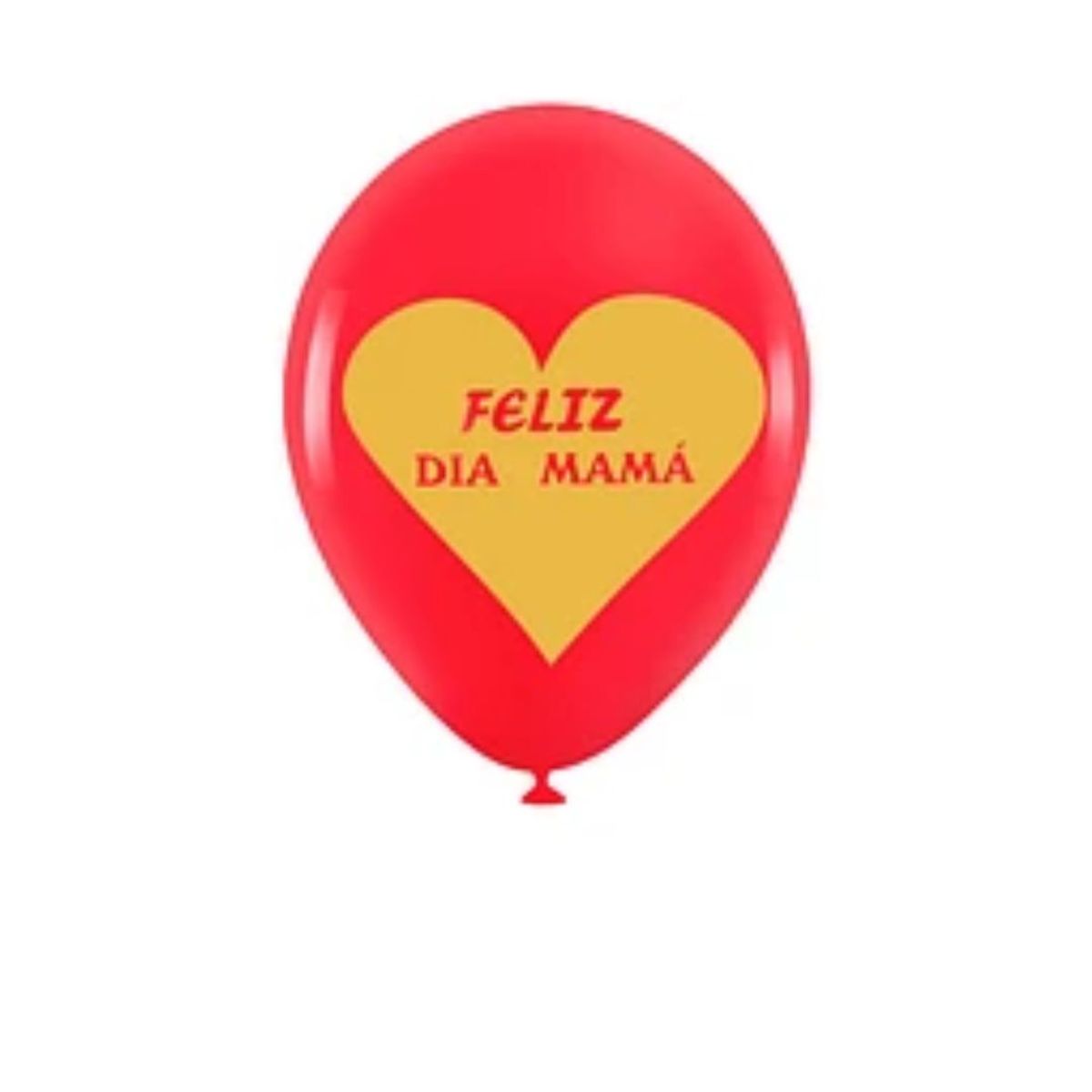 GENERICO - Globos de látex corazon dorado feliz día mamá 6pcs