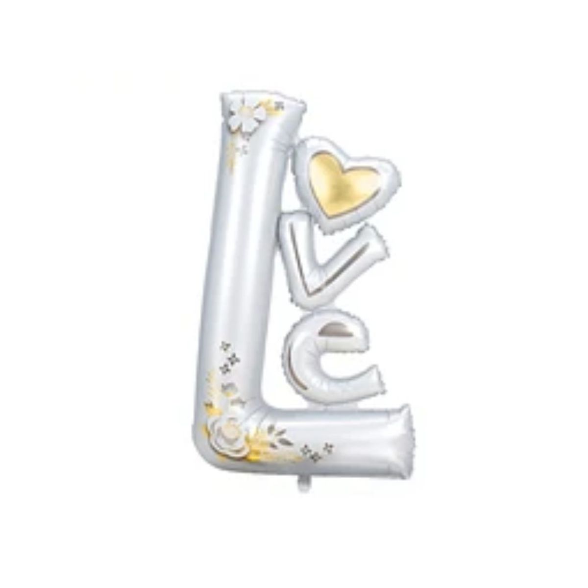 GENERICO - Globo metálico Love blanco 62x113cm