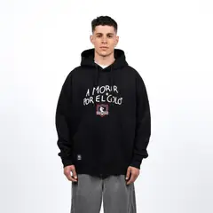 COLO COLO - Polerón Colo-Colo Urbano Hoodie "…Por El Colo" Negro