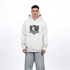 COLO COLO - Polerón Colo-Colo Urbano Hoodie Escudo Beige