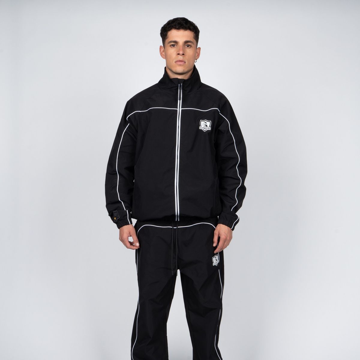 COLO COLO - Cortaviento Colo-Colo Urbano Negro y Blanco i26