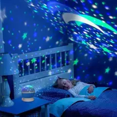 MOVI - Lampara Led Espantacucos Proyector Luz Estrellas Mesa Niños