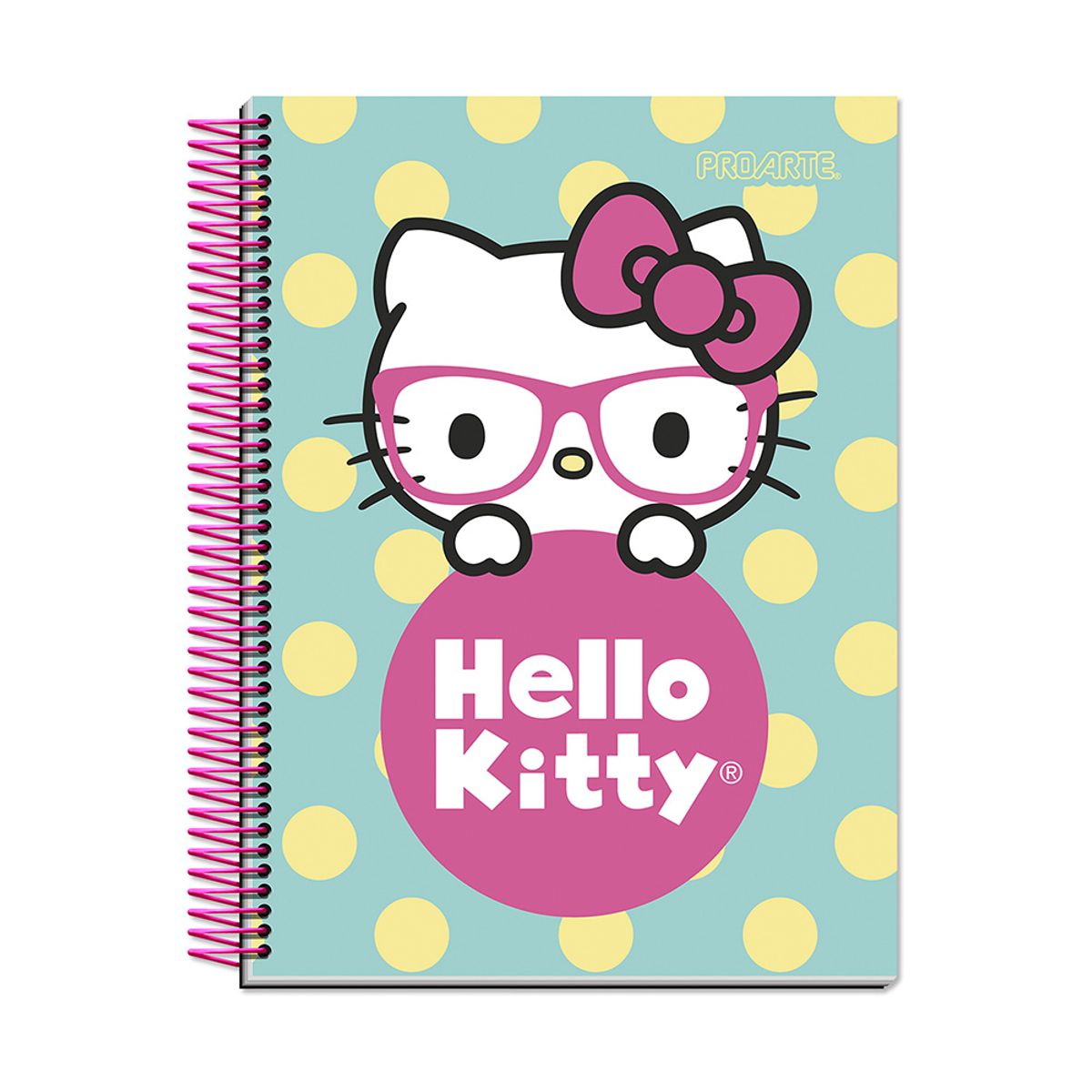 PROARTE - Cuaderno Hello Kitty Tapa Dura 4ta 120hj 7mm Proarte