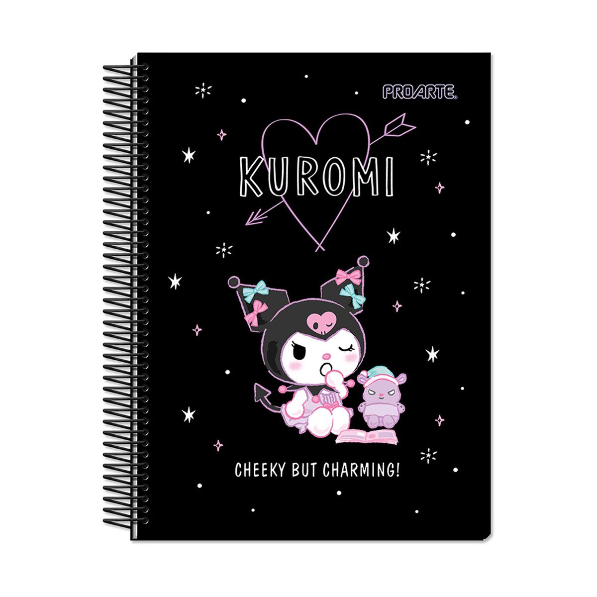 PROARTE - Cuaderno Kuromi Tapa Dura 4ta 150hj 7mm Proarte