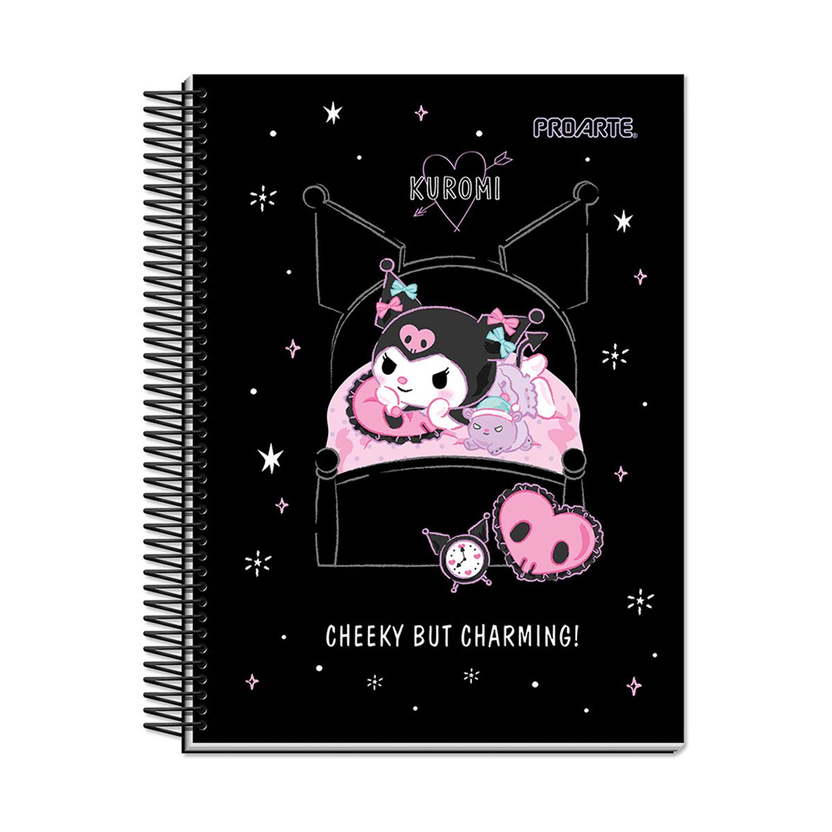 PROARTE - Cuaderno Kuromi Tapa Dura 4ta 150hj 7mm Proarte