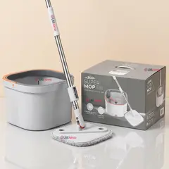 LINE - Trapeador Mopa Giratorio 360° Balde Centrifugo Microfibra