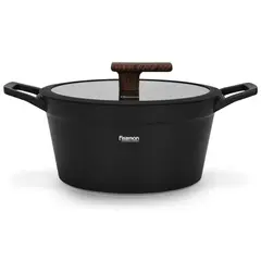 FISSMAN - Olla Antiadhrente Filomena con Tapa De Cristal 5.7 Litros -