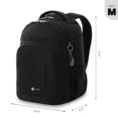 TOTTO - Mochila Universitario Porta PC 13 Tamulo 2.0 Negro Unisex