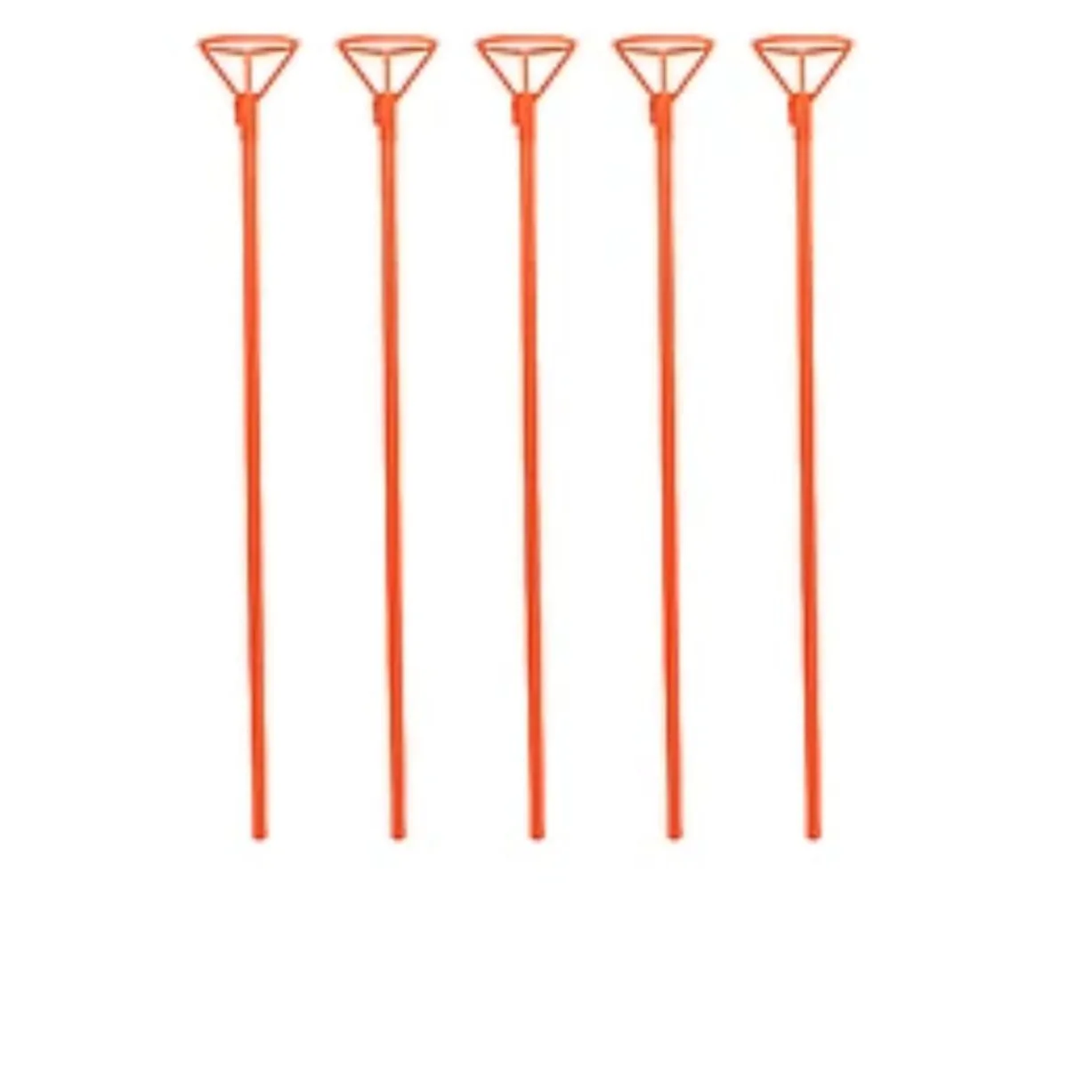 GENERICO - Varillas de globos escarlata 6pcs 0.8x43cm