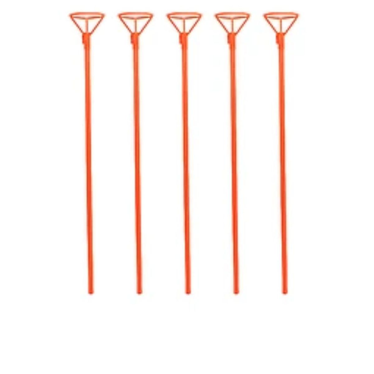 GENERICO - Varillas de globos escarlata 6pcs 0.8x43cm