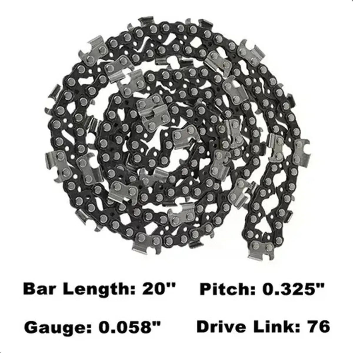 GENERICO - Cadena Para Motosierra 20 PuLG 0.325/0.058 76 Eslabones BELUG