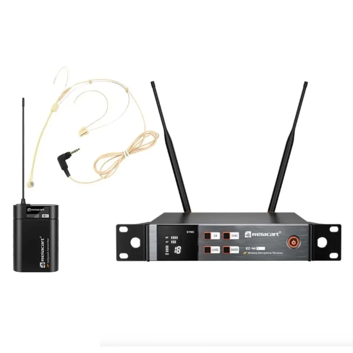 RELACART - Relacart EZ MI1 HEADSET Sistema de Micrófono Inalámbrico de cintillo
