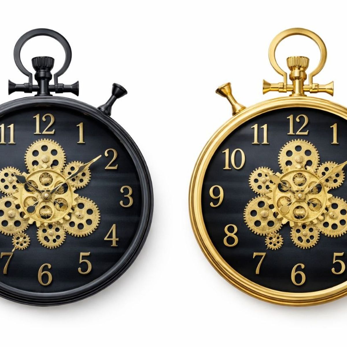 GENERICO - Reloj De Pared Decorativo Retro Vintage 37 X 39 Cm