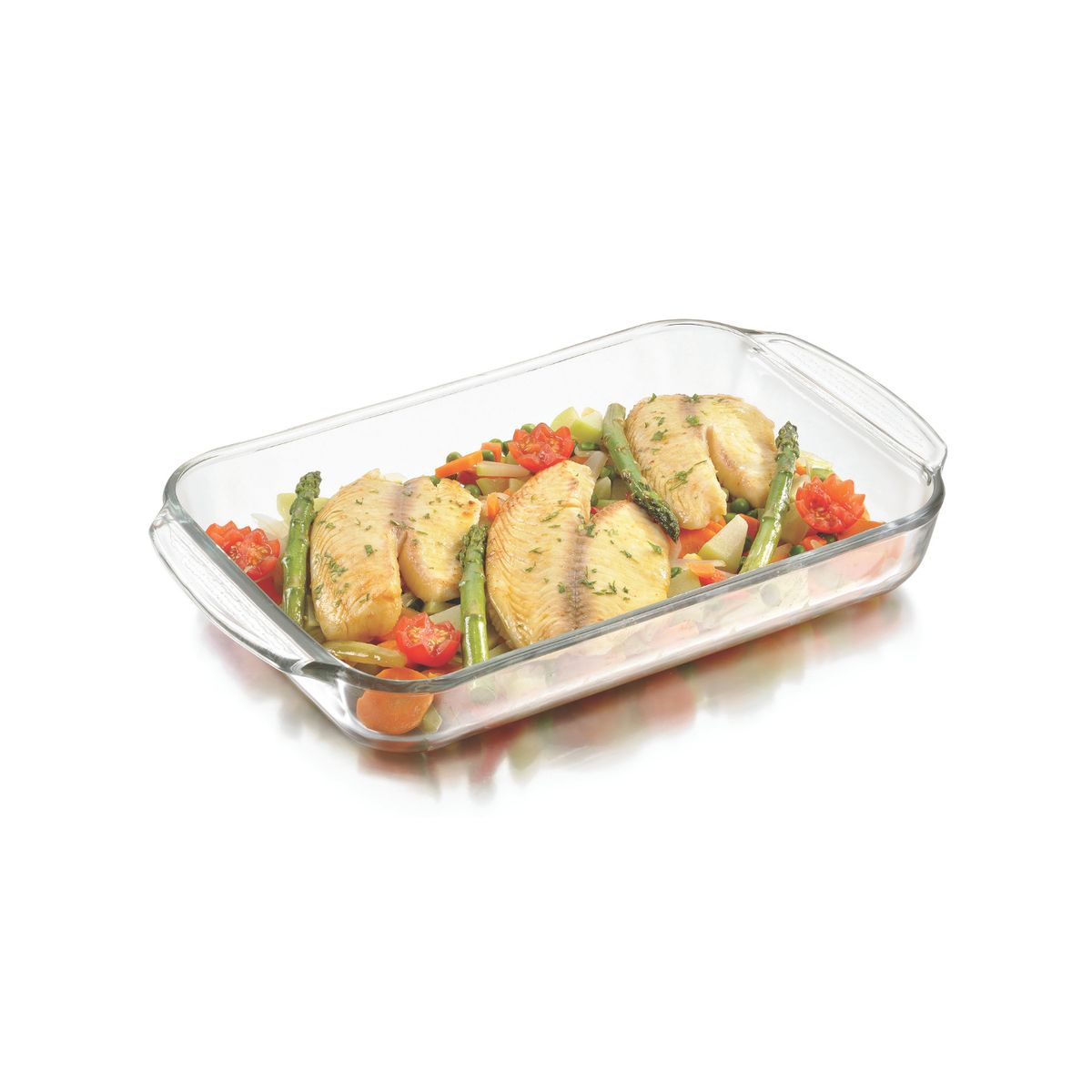 LIBBEY - BANDEJA / FUENTE DE HORNO RECTANGULAR VIDRIO 1.9LT