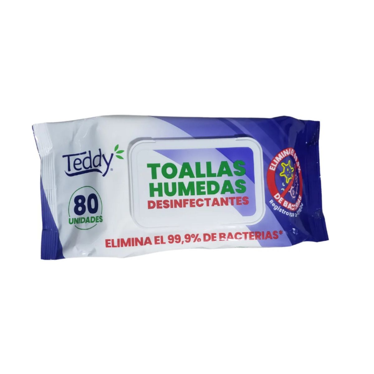 GENERICO - Pack 8 Toallitas Desinfectantes Teddy 80un C/U.