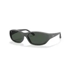 RAY BAN - Ray‑Ban Daddy‑O Negro Mate de GomaVerde 59 mm Lentes de Sol RB2016 W2578 59‑17