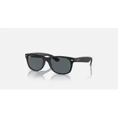 RAY BAN - Anteojos de sol Ray‑Ban New Wayfarer Negro MateAzul 52 mm Lentes de Sol RB2132 622R5 52‑18