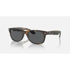 RAY BAN - Anteojos de sol Ray‑Ban New Wayfarer Habana MateGris Oscuro 55 mm Lentes de Sol RB2132 865B1 55‑18
