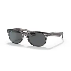 RAY BAN - Anteojos de sol Ray‑Ban New Wayfarer Color Mix Gris RayadoGris Oscuro 58 mm Lentes de Sol RB2132 6430B1 58‑18