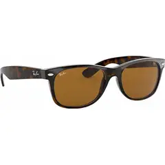 RAY BAN - Anteojos de sol Ray‑Ban New Wayfarer Carey Marrón B‑15 58 mm Lentes de Sol RB2132 710 58‑18
