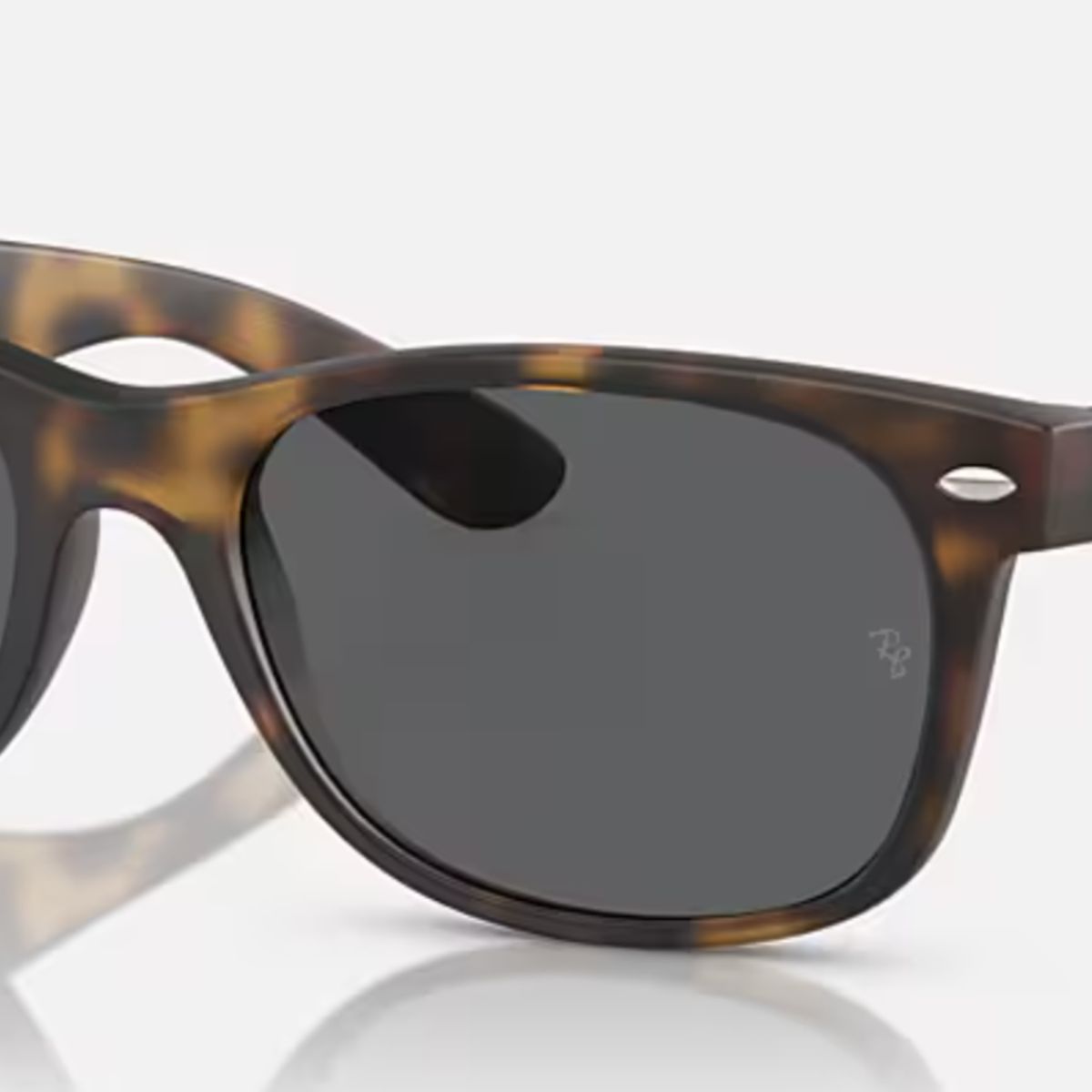 RAY BAN - Anteojos de sol Ray‑Ban New Wayfarer Habana MateGris Oscuro 52 mm Lentes de Sol RB2132 865B1 52‑18
