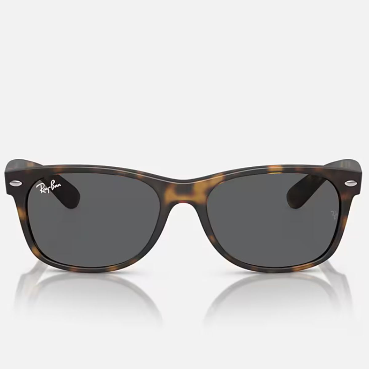 RAY BAN - Anteojos de sol Ray‑Ban New Wayfarer Habana MateGris Oscuro 52 mm Lentes de Sol RB2132 865B1 52‑18