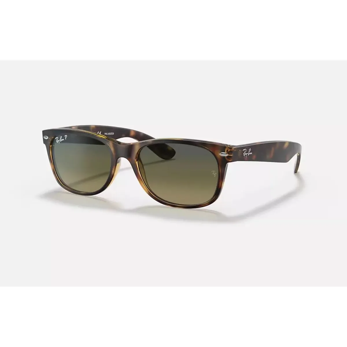 RAY BAN - Anteojos de sol Ray‑Ban New Wayfarer Clásico Habana Mate Polarizado Degradado 52 mm Lentes de Sol RB2132 89476 52‑18