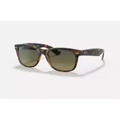 RAY BAN - Anteojos de sol Ray‑Ban New Wayfarer Clásico Habana Mate Polarizado Degradado 52 mm Lentes de Sol RB2132 89476 52‑18