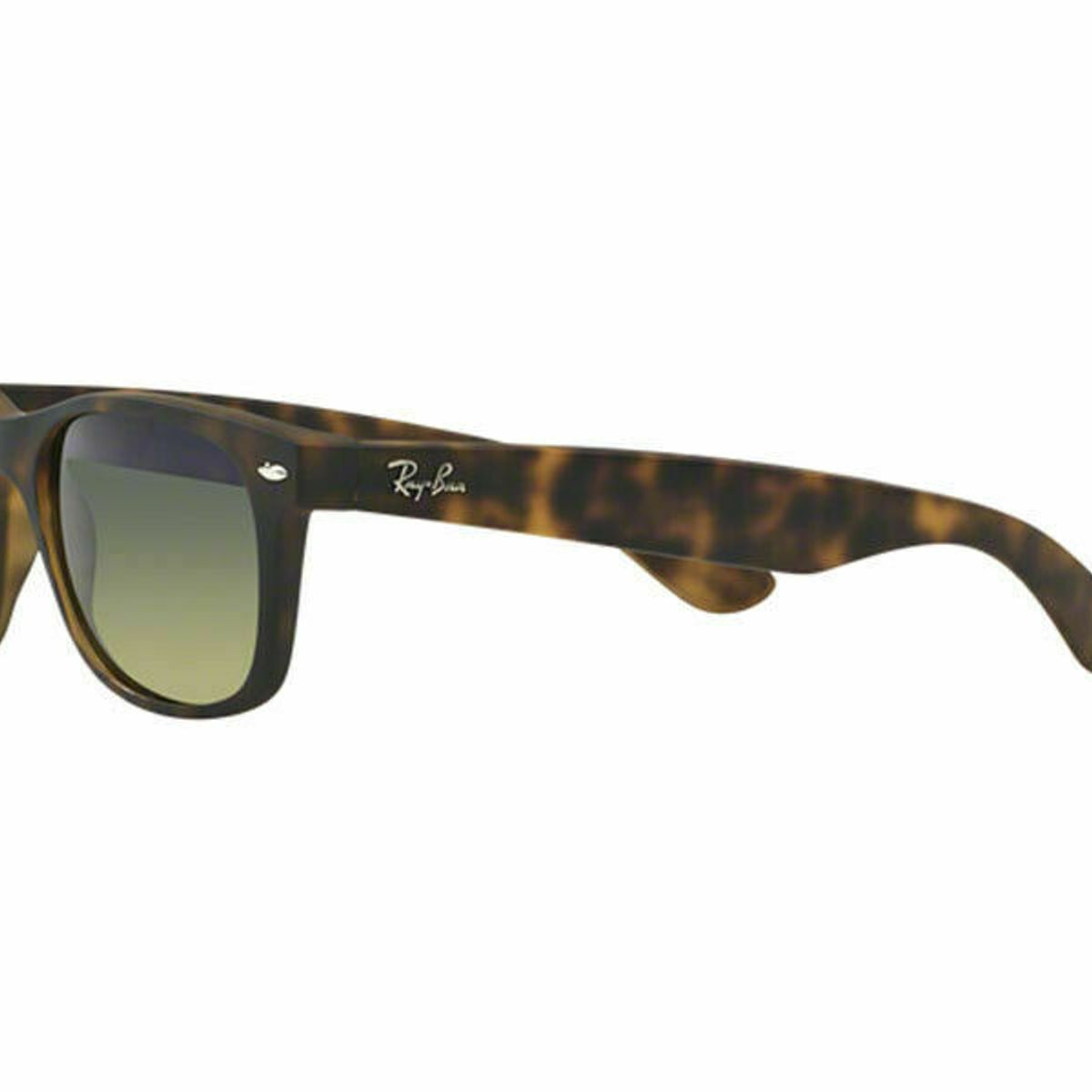 RAY BAN - Anteojos de sol Ray‑Ban Wayfarer Habana MateAzul‑Verde Polarizado 55 mm Lentes de Sol RB2132 89476 55‑18