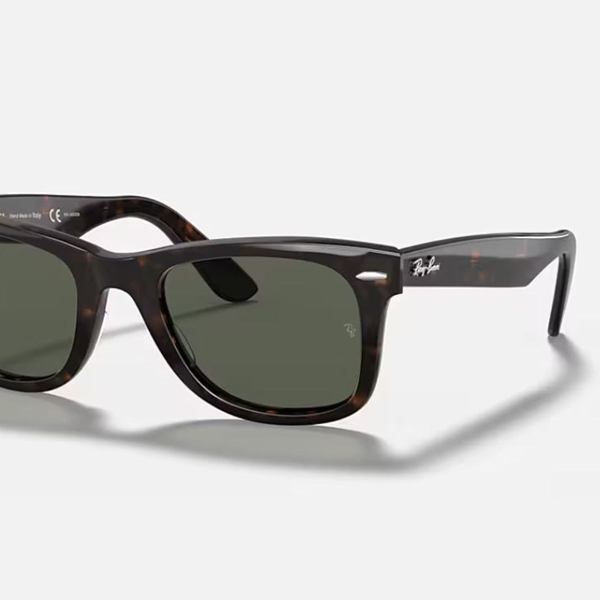 RAY BAN - Anteojos de sol Ray‑Ban Wayfarer CareyVerde Cristal Polarizado 50 mm Lentes de Sol RB2140 90258 50‑22