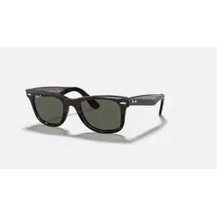 RAY BAN - Anteojos de sol Ray‑Ban Wayfarer CareyVerde Cristal Polarizado 50 mm Lentes de Sol RB2140 90258 50‑22
