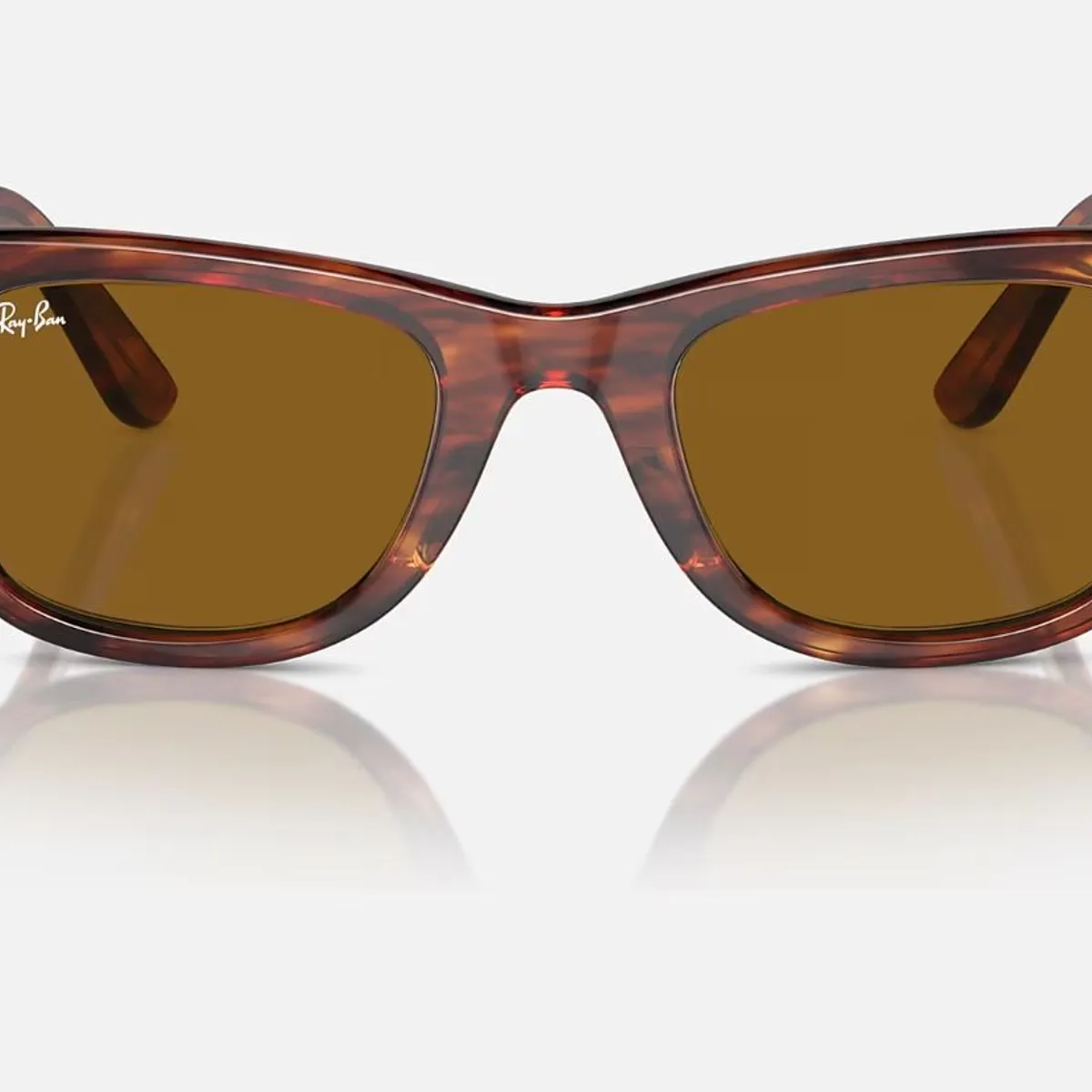 RAY BAN - Anteojos de sol Ray‑Ban Wayfarer Original Habana Rayado Pulido B‑15 50 mm Lentes de Sol RB2140 954 50‑22