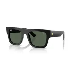 RAY BAN - Anteojos de sol Ray‑Ban RB2217M Scuderia Ferrari NegroVerde Oscuro 53 mm Lentes de Sol RB2217M F60171 53‑21