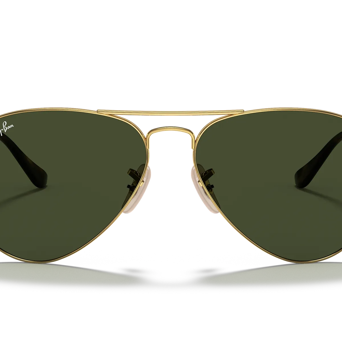 RAY BAN - Anteojos de sol Ray‑Ban Aviator Oro Arista PulidoG‑15 Verde 62 mm Lentes de Sol RB3025 181 62‑14