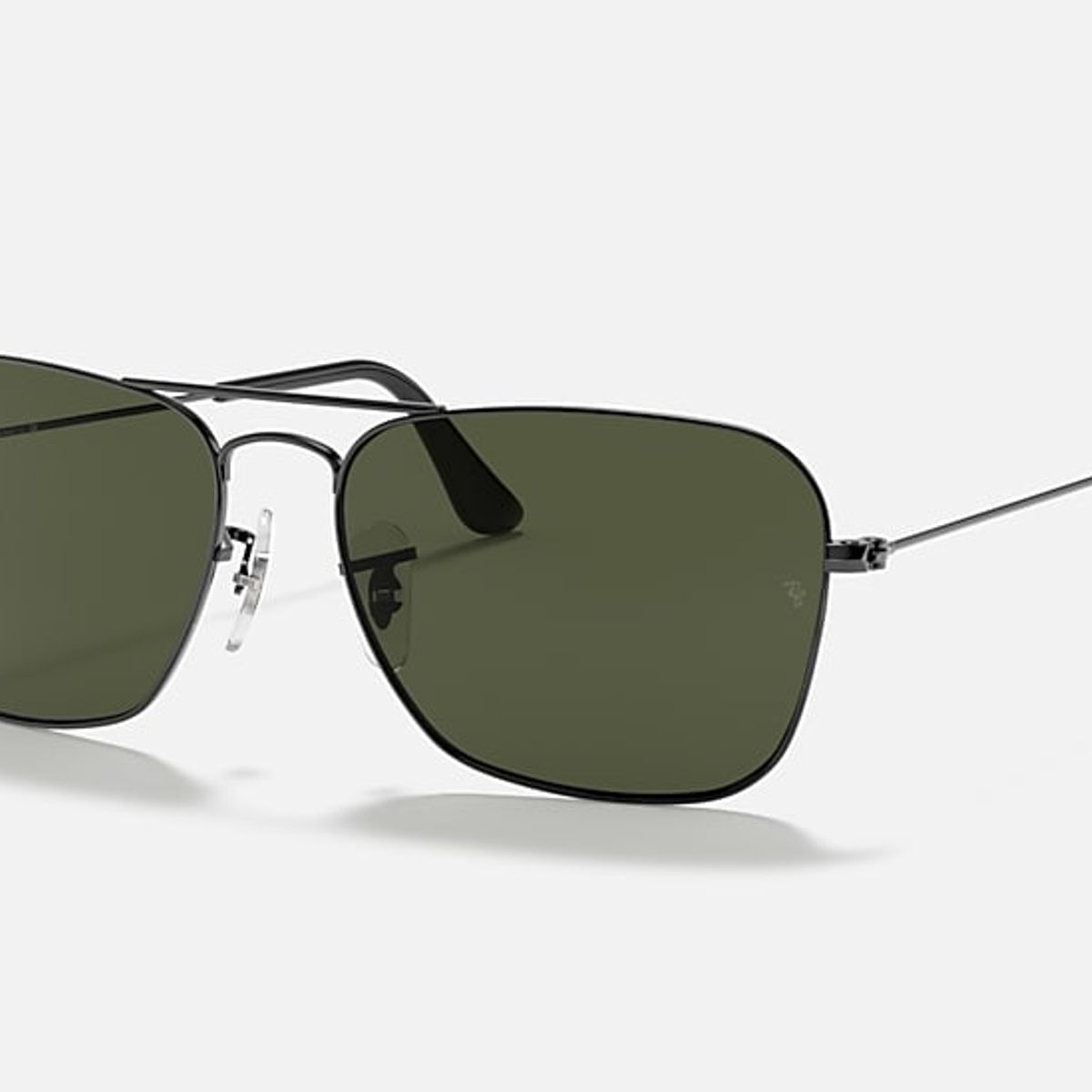 RAY BAN - Anteojos de sol Ray‑Ban Caravan GunmetalVerde Clásico G‑15 55 mm Lentes de Sol RB3136 004 55‑15