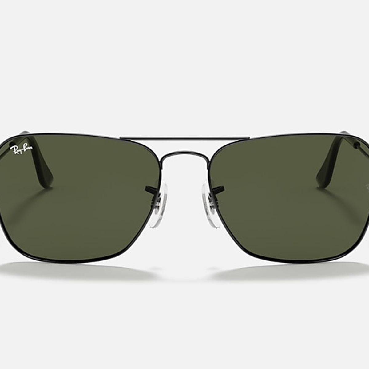 RAY BAN - Anteojos de sol Ray‑Ban Caravan GunmetalVerde Clásico G‑15 55 mm Lentes de Sol RB3136 004 55‑15