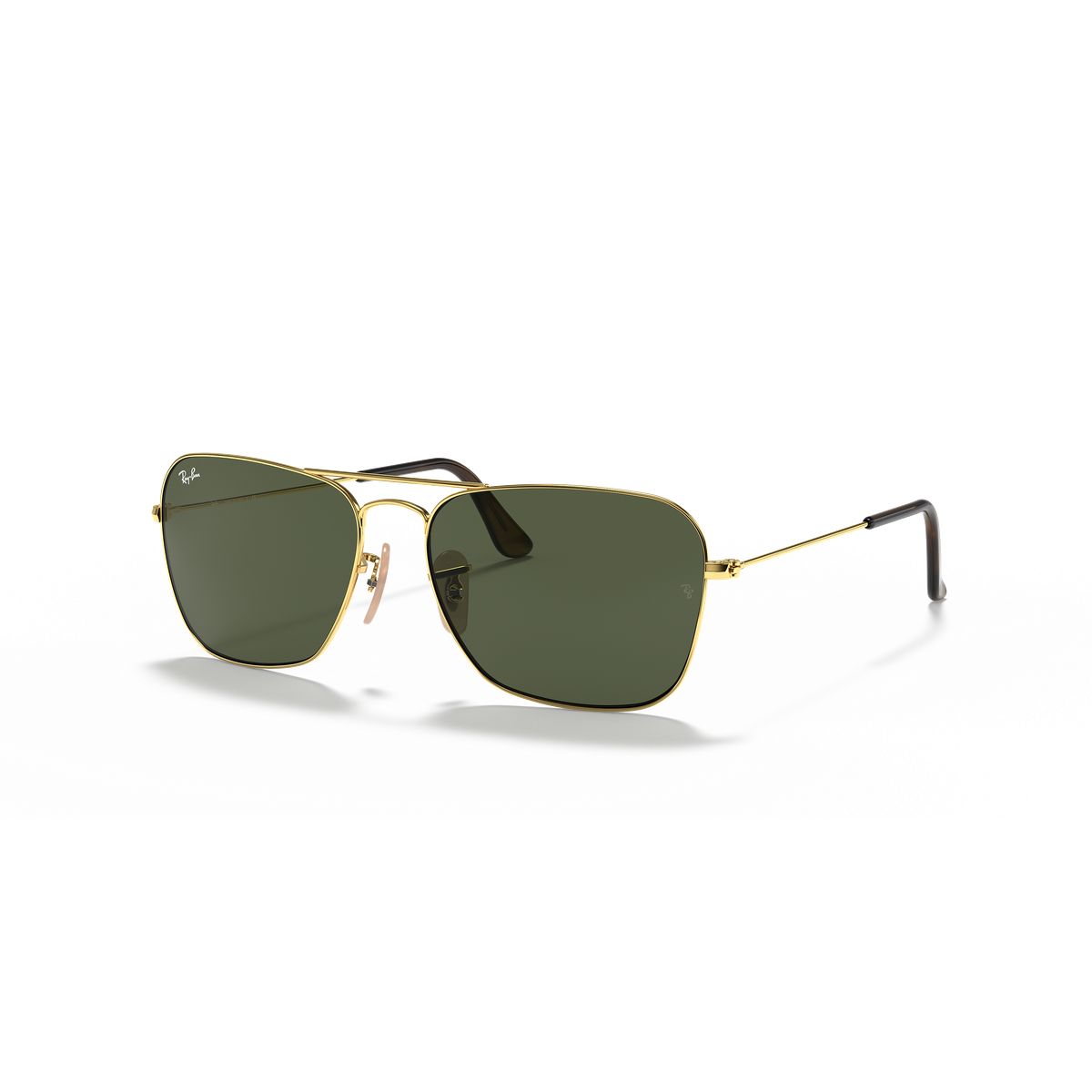 RAY BAN - Anteojos de sol Ray‑Ban Caravan Verde Clásico G‑15 Cuadrado 58 mm Lentes de Sol RB3136 181 58‑15
