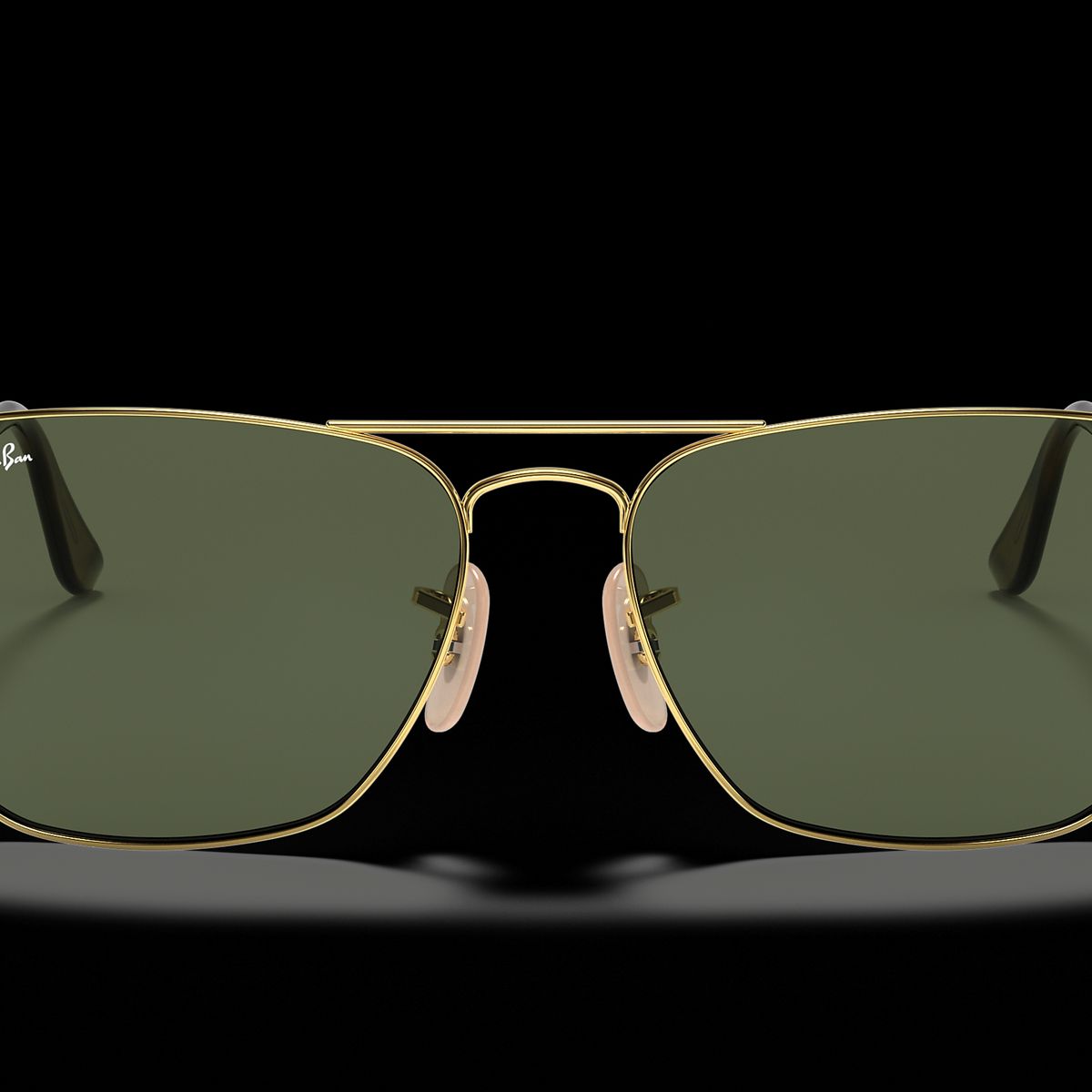 RAY BAN - Anteojos de sol Ray‑Ban Caravan Verde Clásico G‑15 Cuadrado 58 mm Lentes de Sol RB3136 181 58‑15