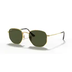 RAY BAN - Anteojos de sol Ray‑Ban Hexagonal DoradoVerde Polarizado 51 mm Lentes de Sol RB3548N 00158 51‑21