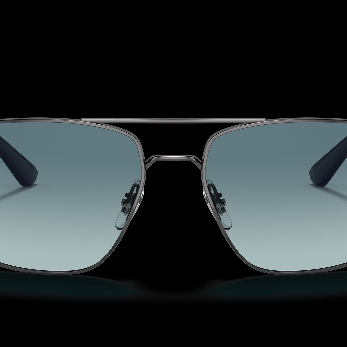 RAY BAN - Anteojos de sol Ray‑Ban RB3663 Gunmetal PulidoGris Degradado Azul 60 mm Lentes de Sol RB3663 0043M 60‑17
