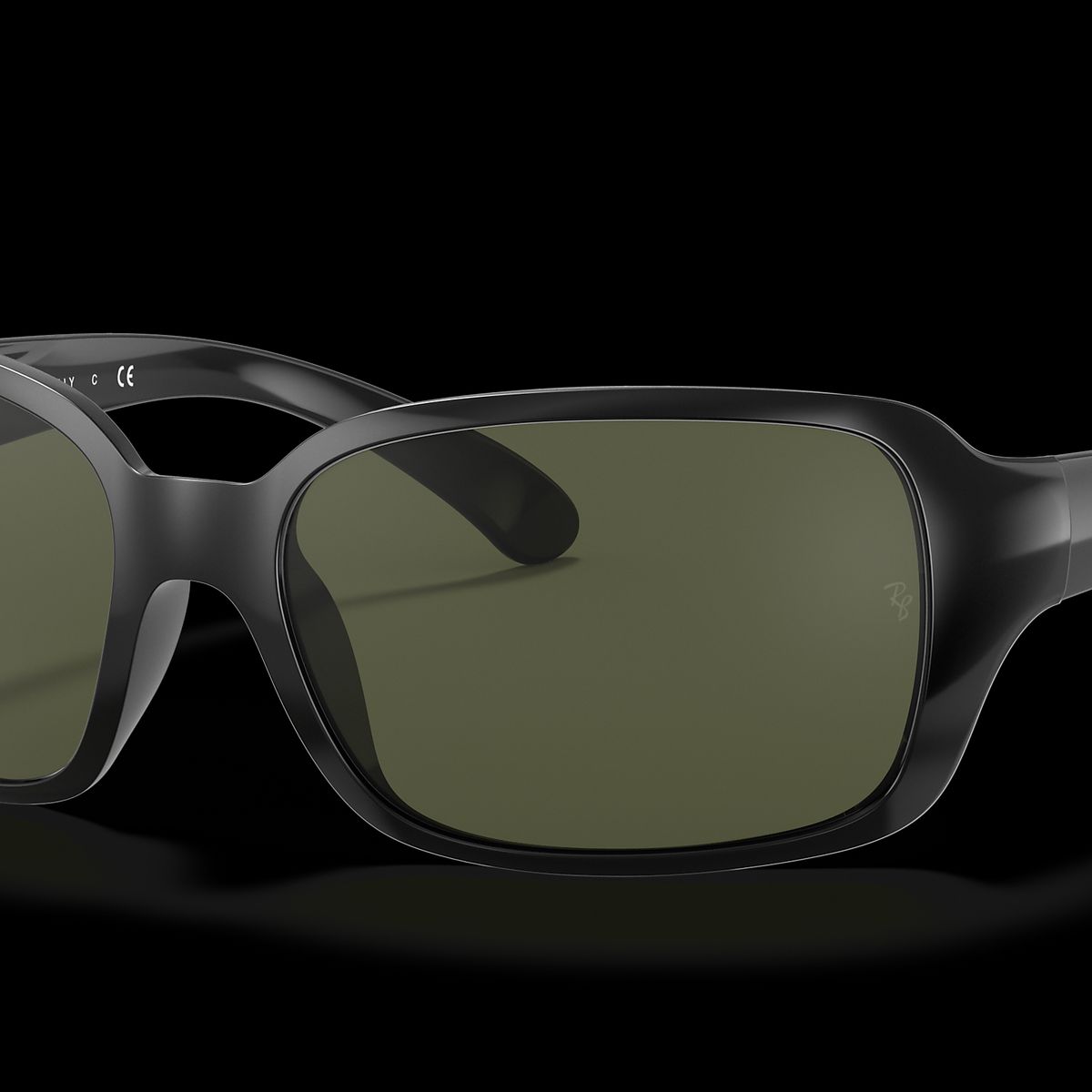 RAY BAN - Ray‑Ban RB4068 Negro PulidoG‑15 Verde 60 mm Lentes de Sol RB4068 601 60‑17