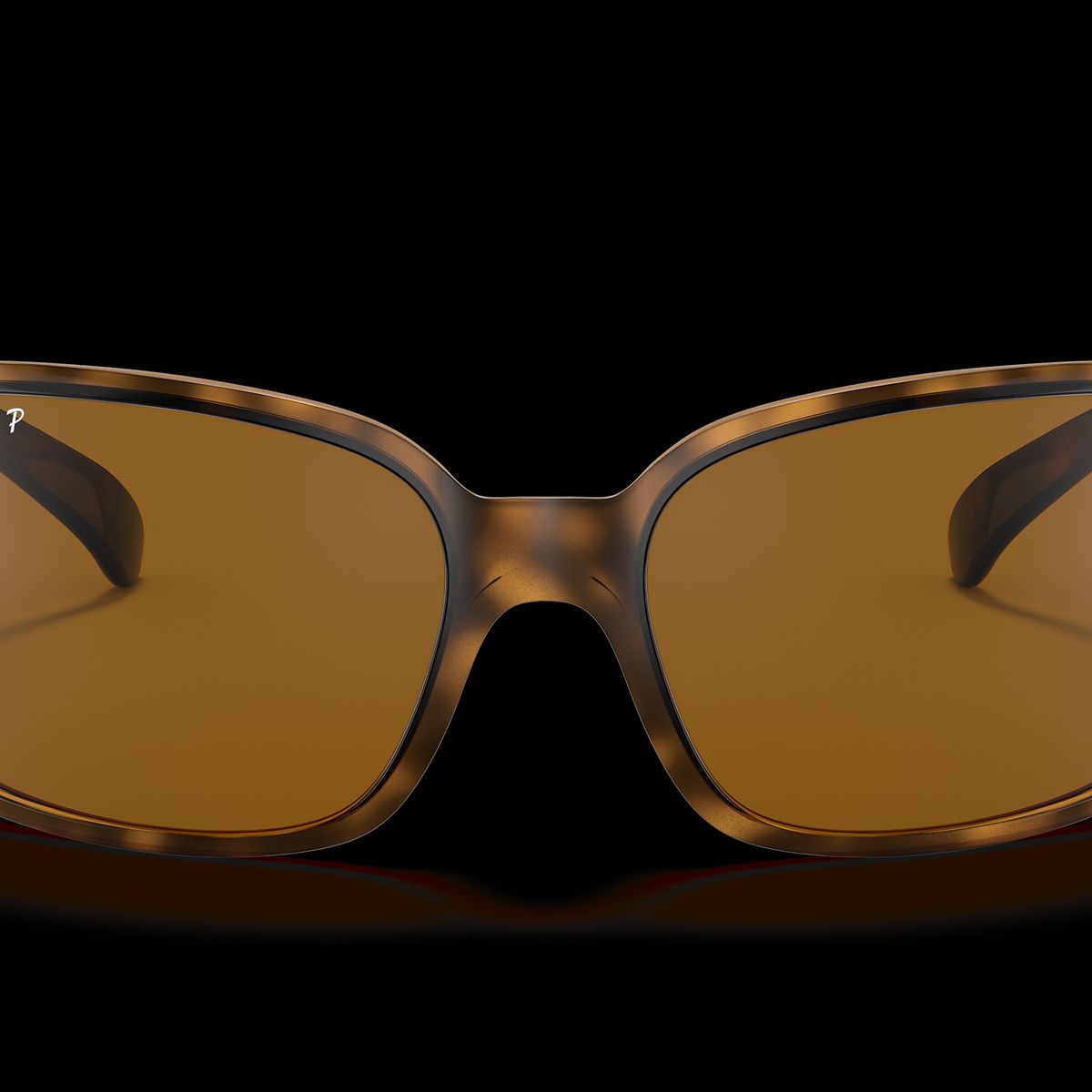 RAY BAN - Anteojos de sol Ray‑Ban RB4068 HabanaB‑15 Marrón Polarizado 60 mm Lentes de Sol RB4068 64257 60‑17