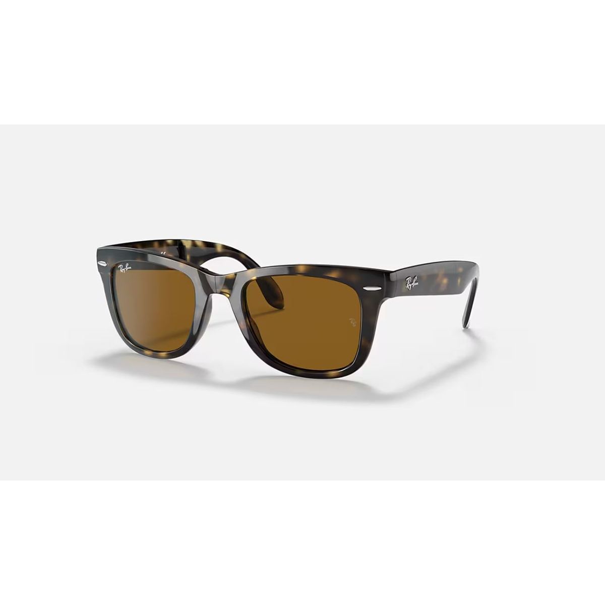 RAY BAN - Anteojos de sol Ray‑Ban Wayfarer Carey Nylon Marrón Clásico B‑15 50 mm Lentes de Sol RB4105 710 50‑22