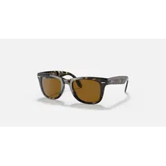 RAY BAN - Anteojos de sol Ray‑Ban Wayfarer Plegables Clásicos CareyMarrón B‑15 54 mm Lentes de Sol RB4105 710 54‑20